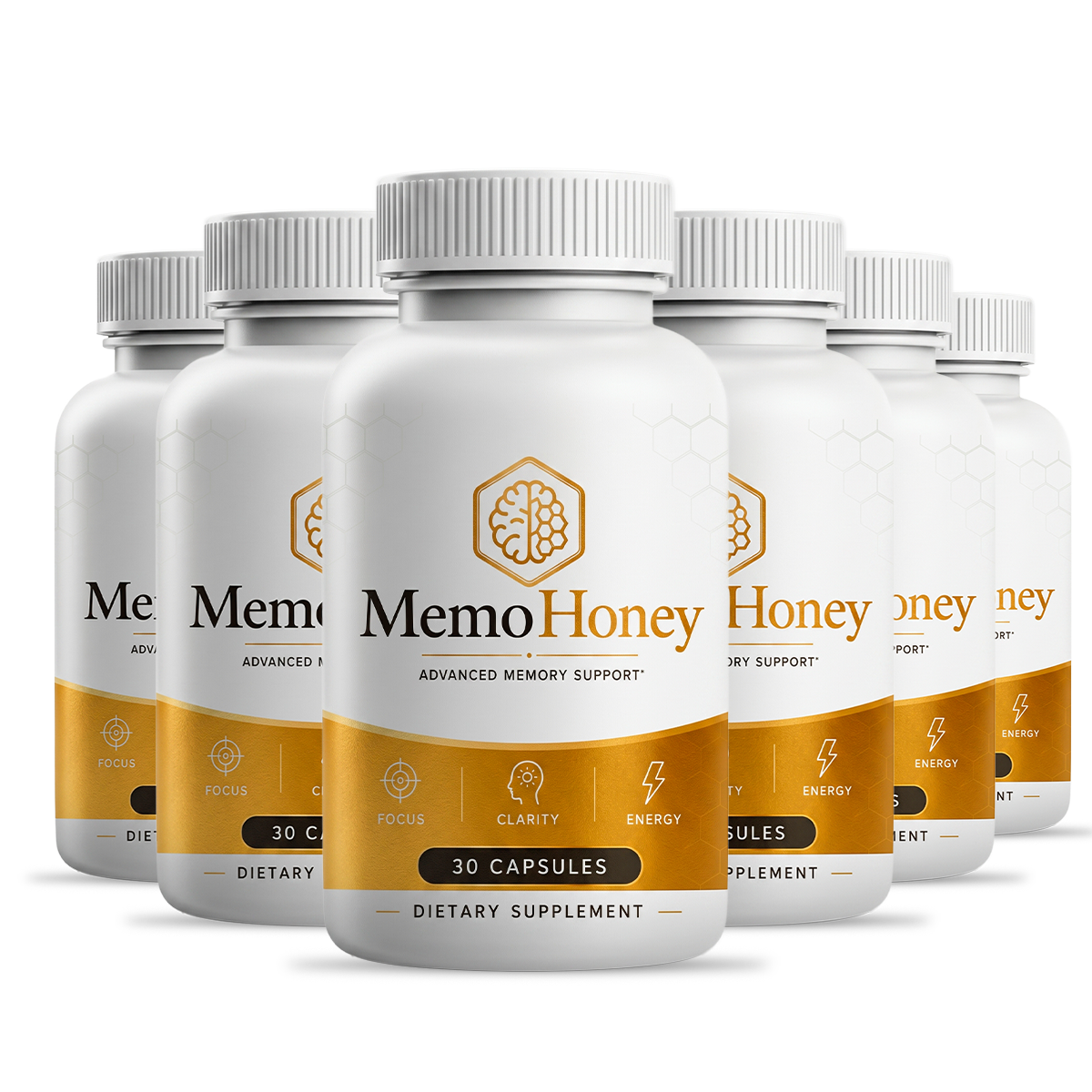 MemoHoney® 6 bottle pack — 180-day cognitive support supply